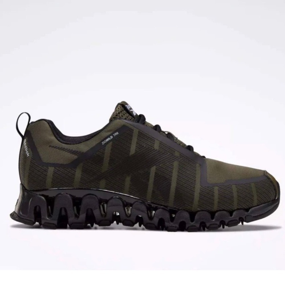 Reebok ZigWild TR 6 Mens Trail Running Shoes Army Green Black Size 10.5